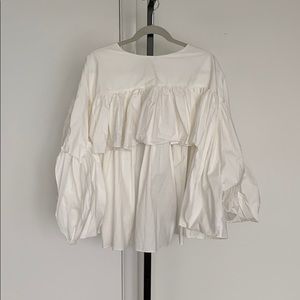 LOEIL - asymmetric ruffle top
